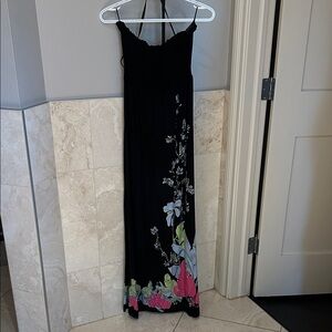 Floral Black Maxi Dress